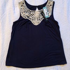 NWT Med Stitchfix PaperMoon Crochet Knit Tank